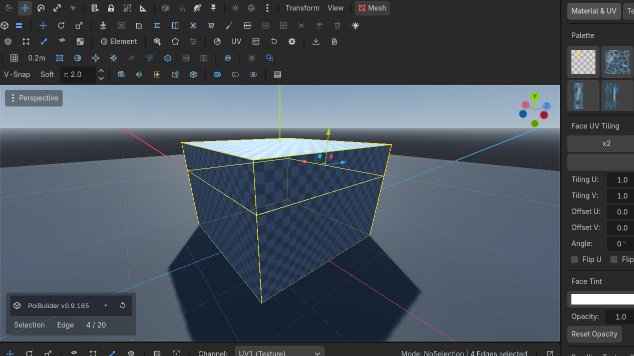The loop turns all four corners of the box.