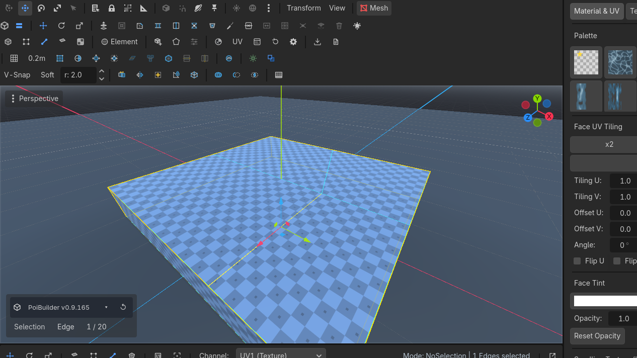 Subdivide, then drag the edge it created.