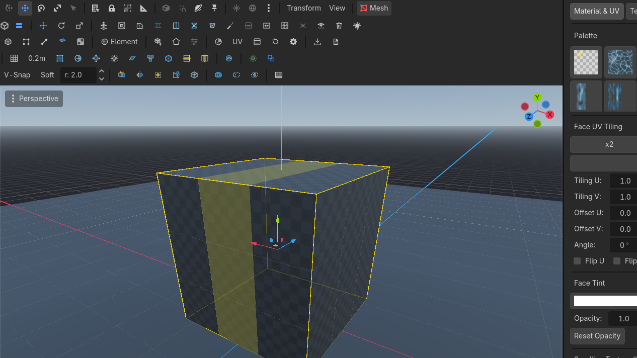 Smart selection helpers: face loops, grow, shrink, coplanar, and invert.