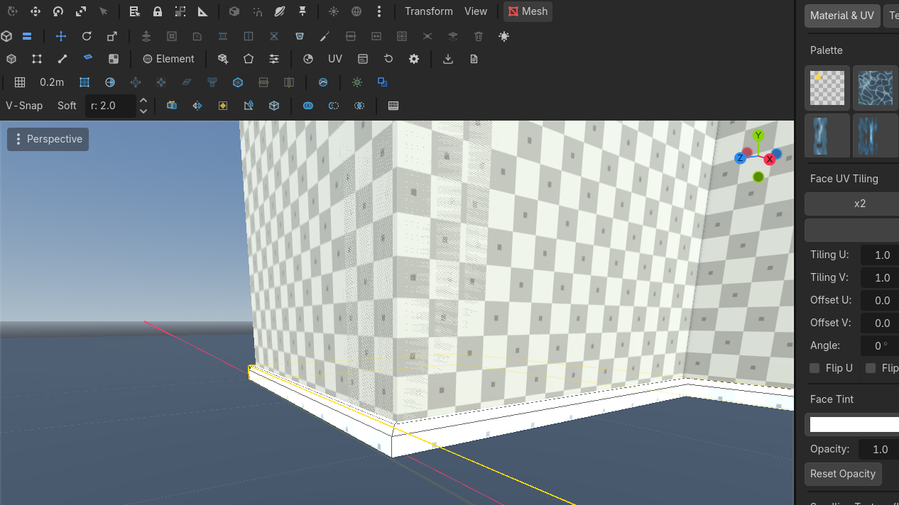 Mitred corners across inside, outside, and shallow angles.